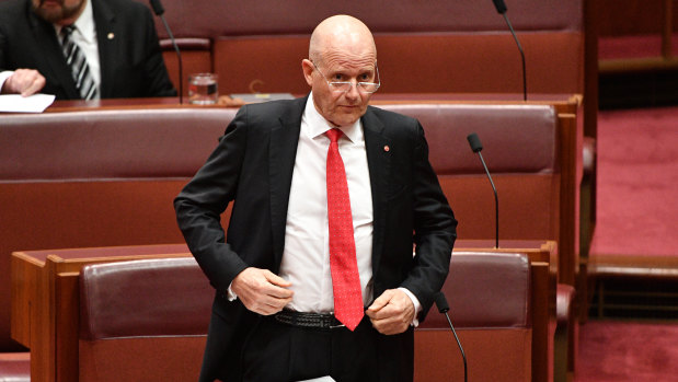 Senator Leyonhjelm refused to apologise for his remarks about Senator Hanson-Young.