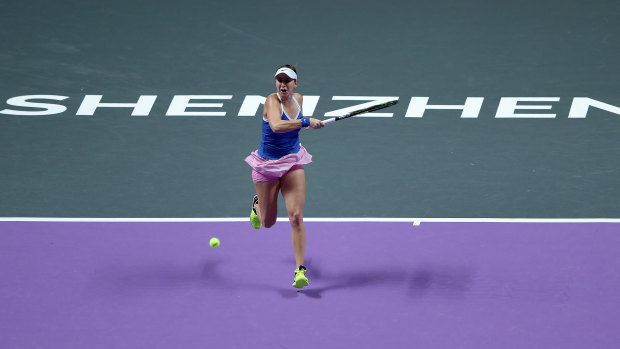 Belinda Bencic retired from her semi-final in Shenzhen.