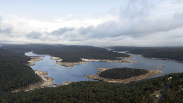 The Cataract Dam to Sydney's south is less than a third full, among the lowest levels for reservoirs serving the Greater Sydney region.