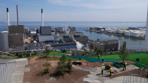 The view from CopenHill, the monolithic home to ARC’s waste-fired power and heating plant.