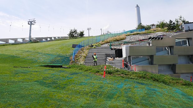 The ski slope on CopenHill.