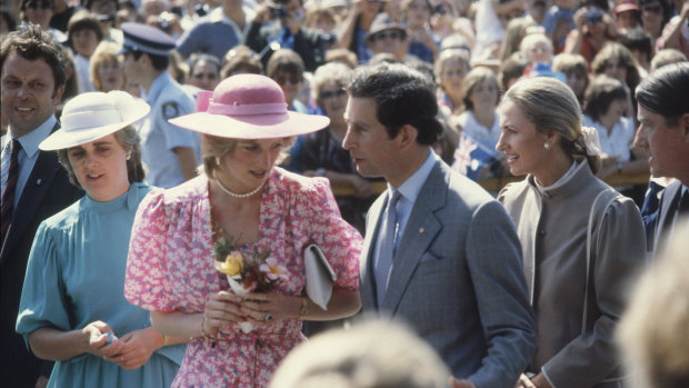 Prince Charles and Princess Diana visit Sydney.