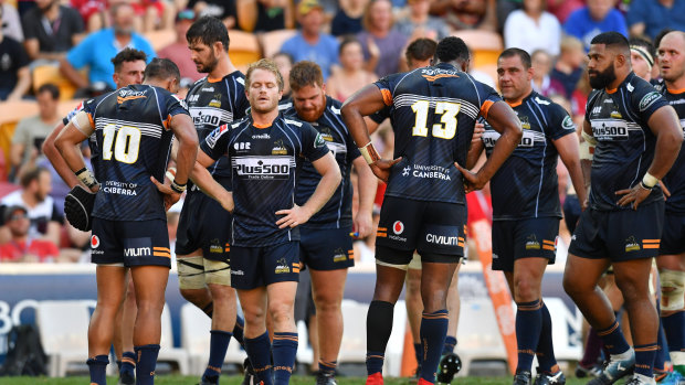 The Brumbies have struggled to keep pace in the second half of games this year.