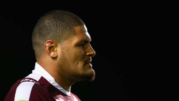 Willie Mason in his last year in the NRL at Manly.