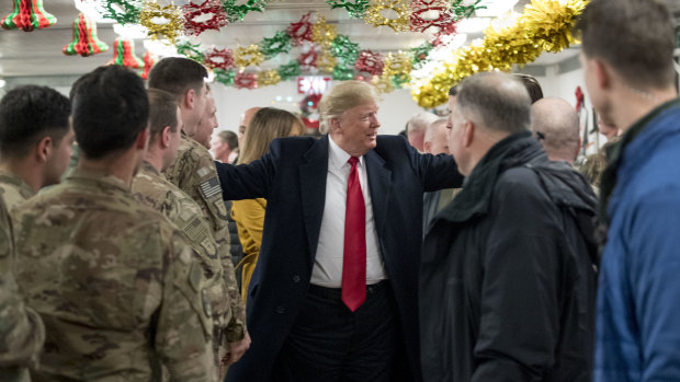 The visit to Iraq is President Donald Trump's first since he took office.