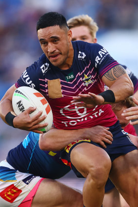 Suspended Cowboys star Valentine Holmes.