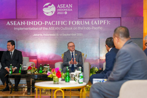 Prime Minister Anthony Albanese at the ASEAN Summit in Jakarta.