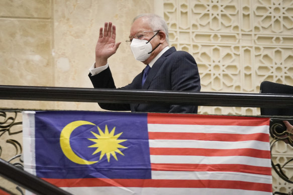 Former Malaysian prime minister Najib Razak, arrives at the Court of Appeal in Putrajaya, Malaysia, this week.
