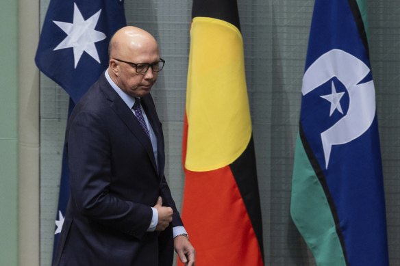 Peter Dutton was accused by the PM of pushing “conspiracy theories” in the referendum campaign.