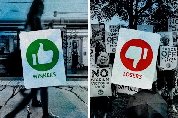 Who are the main winners and losers in the Queensland budget?