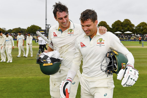 Pat Cummins teamed up with Alex Carey to lead Australia to another Test cricket win in New Zealand this month.