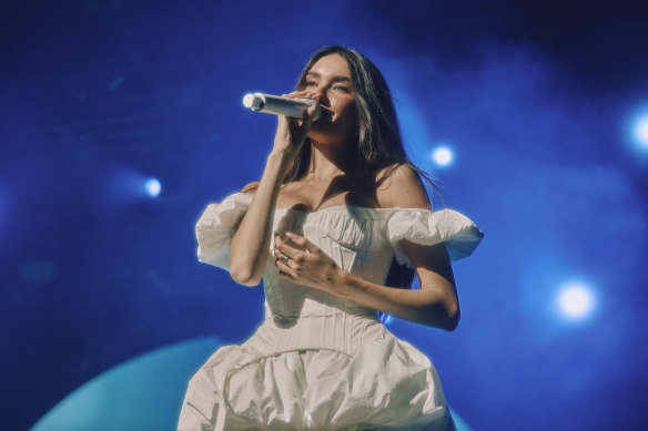 Beer is confident and authentic on stage.