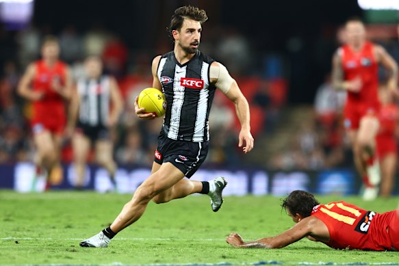 It was Josh Daicos, rather than his superstar teammate Nick, who was particularly influential in Collingwood’s comeback against the Suns.