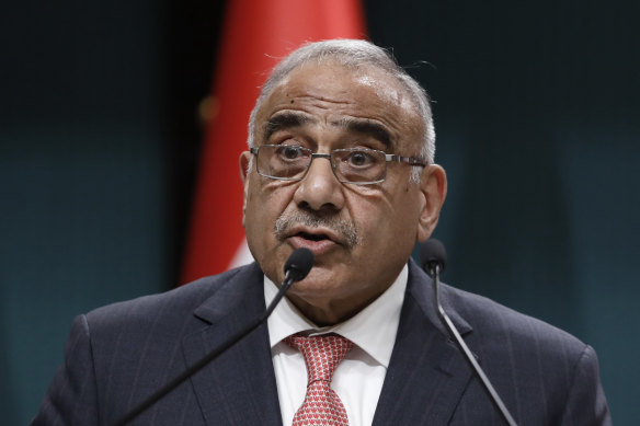Iraq's Prime Minister Adel Abdul-Mahdi submitted his resignation in November but has not yet been replaced.