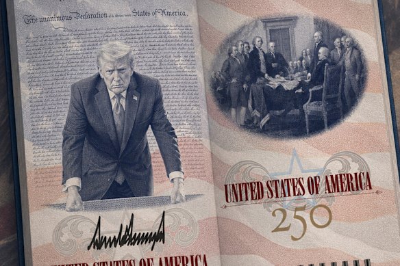 トランプ大統領、自身の新しい写真を載せた「愛国者パスポート」を公開