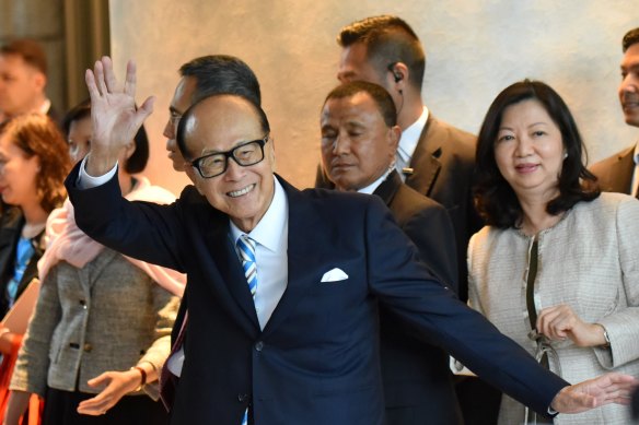Hutchison’s 96-year-old multi-billionaire founder Li Ka-shing.
