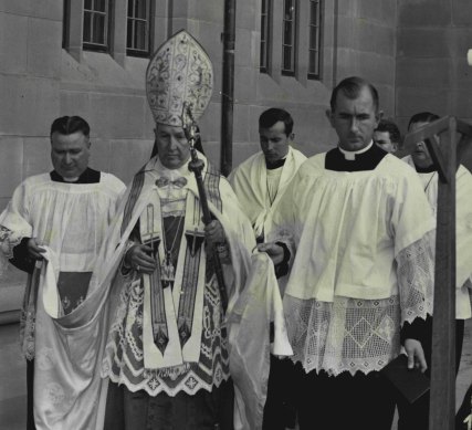 John Burnheim (right) abandoned his priesthood and left the Roman Catholic Church.