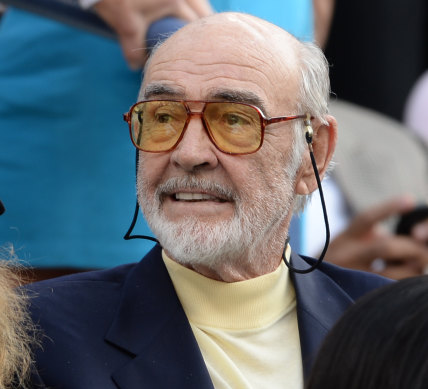 Sir Sean Connery at the US Open tennis tournament in 2013.
