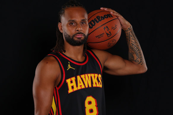 Patty Mills in his new Atlanta colours.