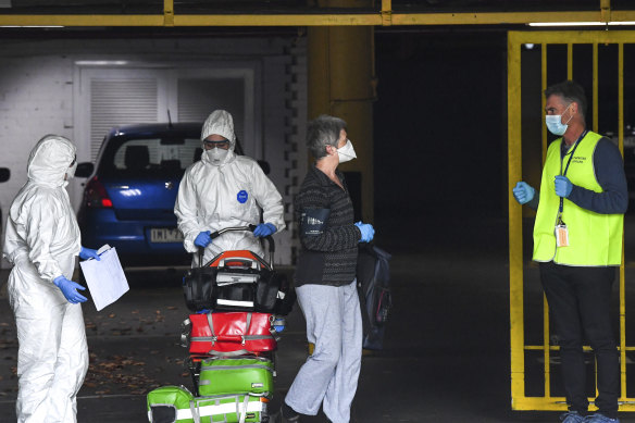 Hotel quarantine breaches at the Rydges in Carlton (pictured) and the Stamford Plaza in the CBD have been identified as sources of outbreaks. 