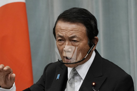 Taro Aso, Deputy Prime Minister, says the water is safe.