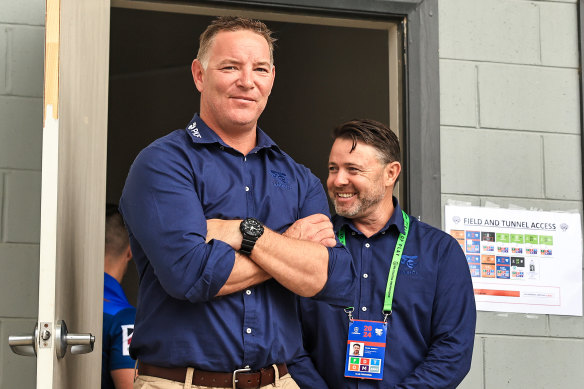 Knights coach Adam O’Brien wasn’t impressed with Andrew Johns’ comments about his halves selections.