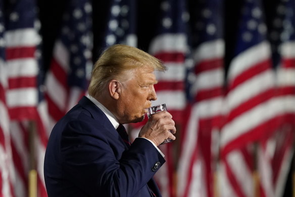President Donald Trump never drinks alcohol, citing his older brother's death from alcoholism.