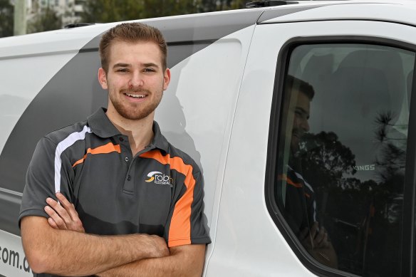 Ben Clarke is a year away from completing his electrical apprenticeship.