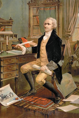 Alexander Hamilton was instrumental in the writing of the US Constitution.  