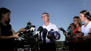 The day after ... NSW Labor leader Michael Daley addresses the media on Sunday following his devastating loss in the state election. 