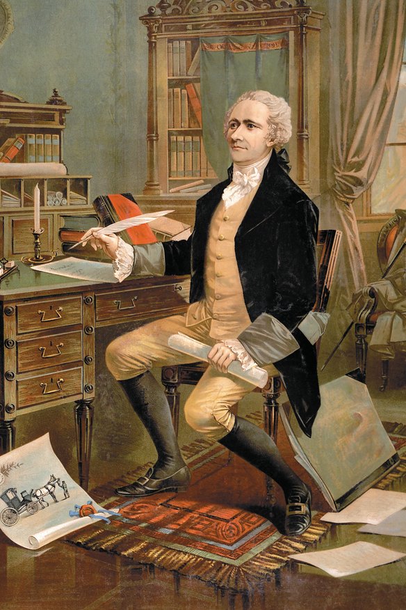 Alexander Hamilton was instrumental in the writing of the US Constitution.
