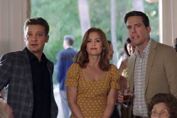 The cast of <i>Tag</i> includes, from left,  Jeremy Renner, Isla Fisher and Ed Helms.