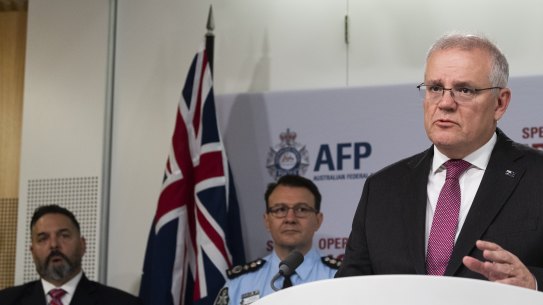 The Prime Minister blamed Labor for blocking transnational crime laws and got some of his facts wrong.