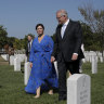 Scott Morrison honours 9/11 victim Yvonne Kennedy at Arlington Cemetery