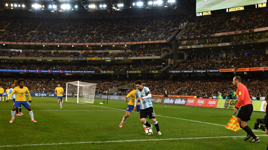 Brazil and Argentina played at the MCG in 2017.