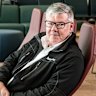 Burgtec chief operating officer Michael Blatchford in some of the furniture designed and built for the Western Sydney Airport.