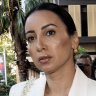 Former ABC radio presenter Antoinette Lattouf outside the Federal Court on Wednesday.