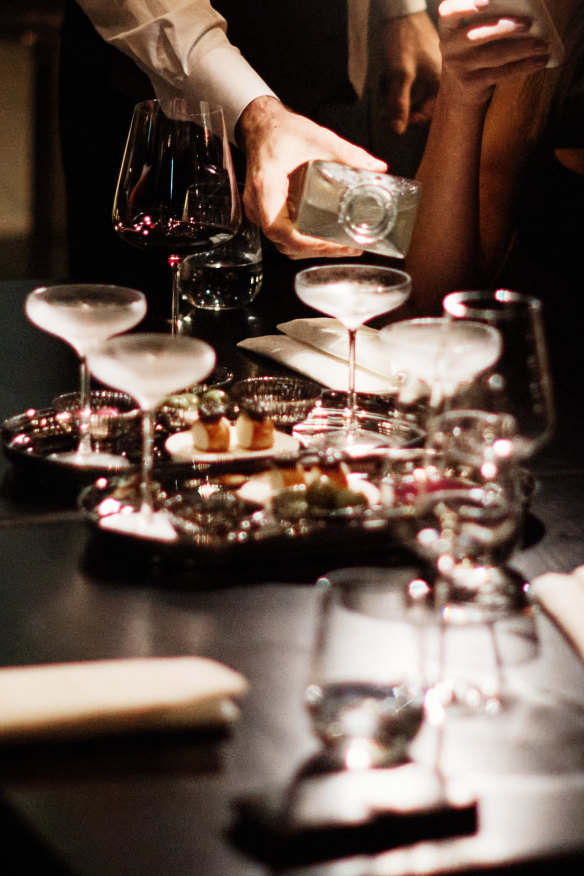 Cocktails at Society.