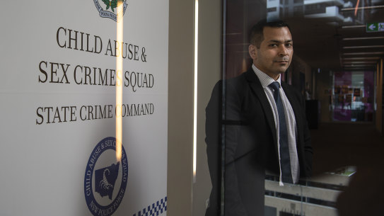Detective Senior Constable Antonio Alfaro from the NSW Child Abuse and Sex Crimes Squad.