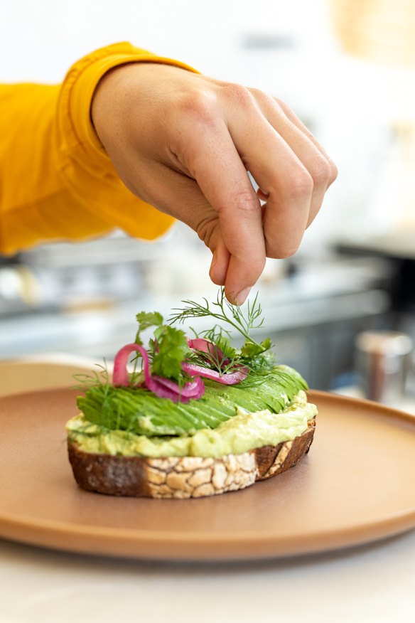 Avocado toast. 