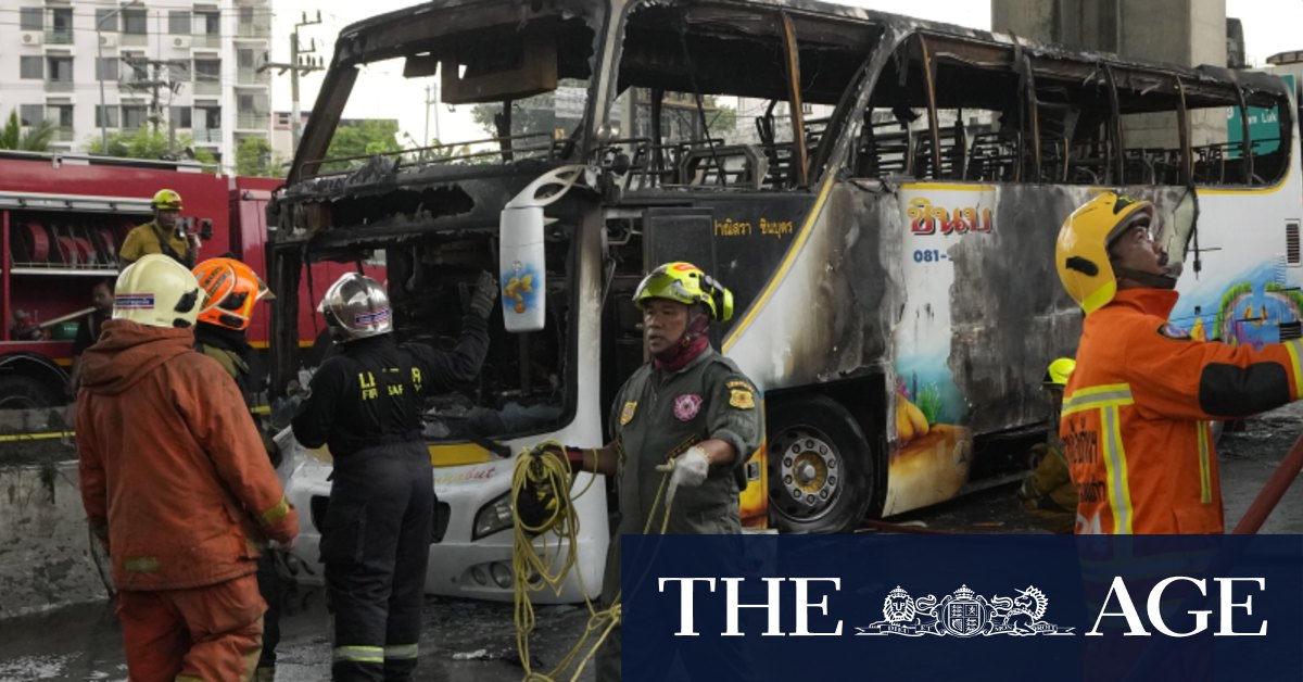School bus fire in Thailand kills at least 23