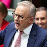 Prime Minister Anthony Albanese during question time on Tuesday.