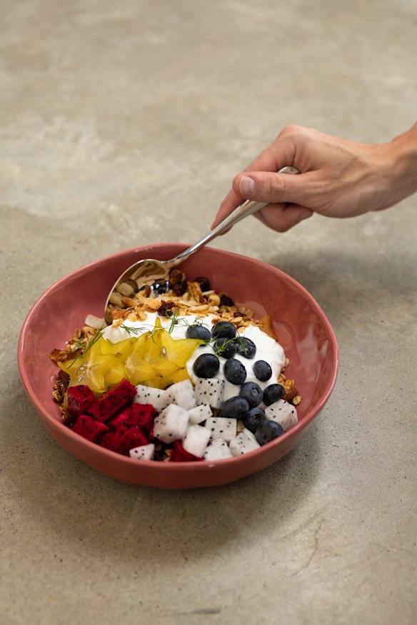 House-roasted granola. 