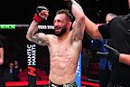 Kaan Ofli celebrates his win at UFC 325 earlier this year.