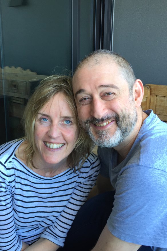 Caro Llewellyn and her partner, Maurizio Esposito.