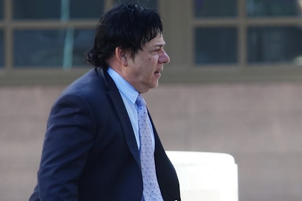 Ralph Carr, principal of Ralph Carr Management, arrives at the County Court on Wednesday 22 July 2026. Photo: THE AGE / Luis Enrique Ascui
