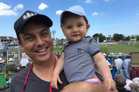 Taking a break from covering the cricket during Australia’s 2015 Ashes tour of England.