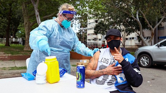 High COVID-19 vaccination numbers throughout Sydney have kept hospitalisation numbers under control. 