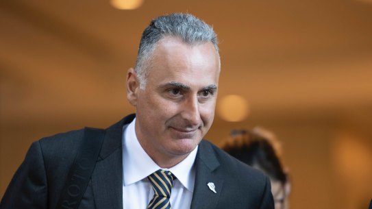 John Sidoti outside the ICAC last year.