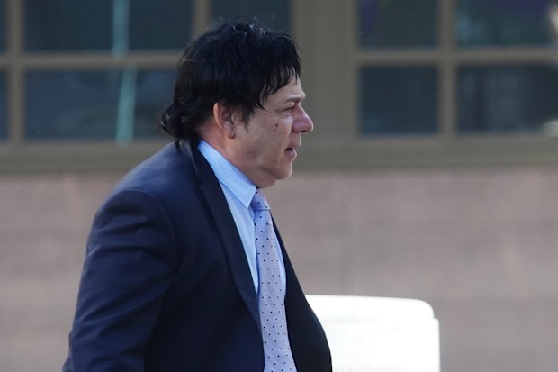 Ralph Carr, principal of Ralph Carr Management, arrives at the County Court on Wednesday 22 July 2026. Photo: THE AGE / Luis Enrique Ascui